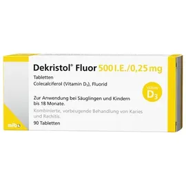 Dekristol Fluor 500 I.E./0,25 mg Tabletten