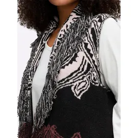 sheego Strickweste schwarz 48/50