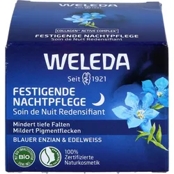 Weleda festigende Nachtpflege blauer Enz.&Edelwei. 40 ml