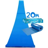 Offizielle XXXXXL Riesige Maxi Wasserrutschmatte | 20 Meter Wasserrutsche | Bauch Rutscher Premium Qualität | Slip'n Slide | Wasserspiel im Freien | Freiluftspiel | Schnellste Rutsche | 100% Spaß