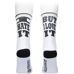MALDITA BUENA SUERTE Socken Love & Hate | weiß
