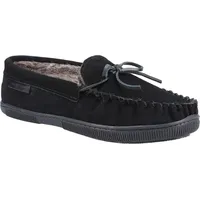 Hush Puppies - Herren Hausschuhe "Ace", Wildleder FS10331 (40 EU) (Schwarz) - Schwarz - 40