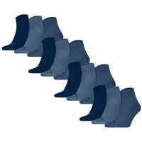 Puma Quartersocken 12er Pack Blau 39-42