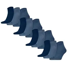Puma Quartersocken 12er Pack Blau 39-42