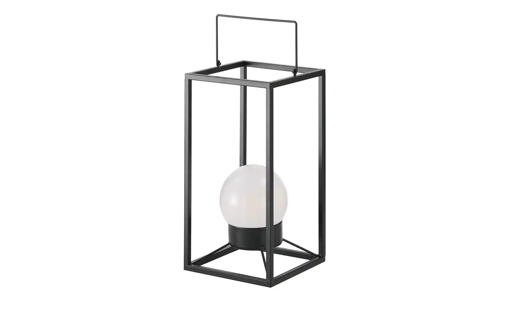 HOME STORY LED Laterne   ¦ schwarz ¦ Eisen,Glas,Kunststoff ¦ Maße (cm): B: 18 H: 35,5