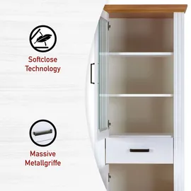 Interlink Inter Link Vitrine Maluno Holz Weiß