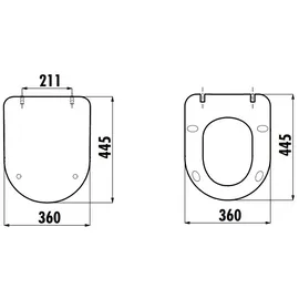 Creavit DUCK SoftClose Toilettensitz Basalt