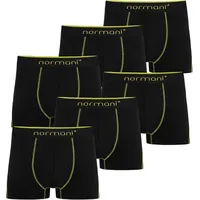 Normani Boxershorts gelb / schwarz 4XL 6er Pack