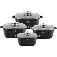 Klönberg Topf-Set 8-tlg. 2 x quadratischer Topf + 2