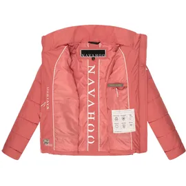 Navahoo leichte Damen Steppjacke kurze Übergangsjacke oversized mit Fledermausärmeln Luftzauber 14 Rouge Gr. M - M