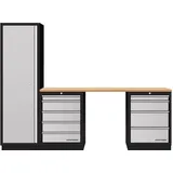 Kraftwerk Mobilio 3er Kombi, Hochschrank, Buche Multiplex