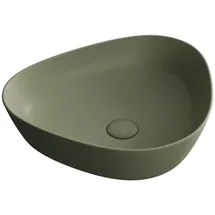 Vitra Plural Aufsatzschale flach asymmetrisch, 47 x 40 x 13 cm, Moos matt, 7812B475-0016