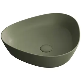 Vitra Plural Aufsatzschale flach asymmetrisch, 47 x 40 x 13 cm, Moos matt, 7812B475-0016
