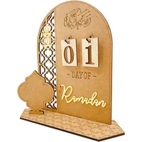 Ramadan Kalender Aus Holz,32 Tage Countdown-Kalender,Ramadan Adventskalender Eid