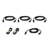 ATEN USB DisplayPort Triple Display KVM Kabel-Set 1,8 m Schwarz
