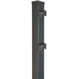 Floraworld Zaunpfosten 6 x 240 cm Grau/Stahl