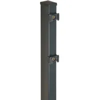 Floraworld Zaunpfosten 6 x 240 cm Grau/Stahl