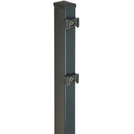 Floraworld Zaunpfosten 6 x 240 cm Grau/Stahl