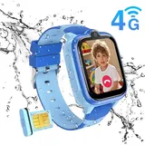 Blackview Z10 BT 51,3 mm Kunststoffgehäuse Blau Silikonarmband Blau M