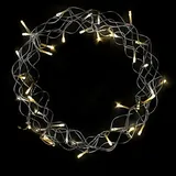 Lex LED Metallkranz grobmaschig, warmweiß, Ø 30 cm, 40 LEDs