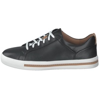 CLARKS Un Maui Lace Sneaker, Schwarz (Black Leather), 38