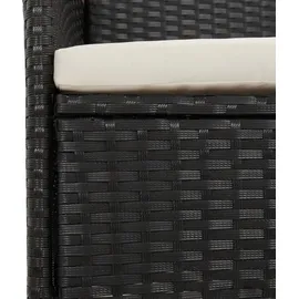 vidaXL Gartengarnitur 9-tlg. Schwarz