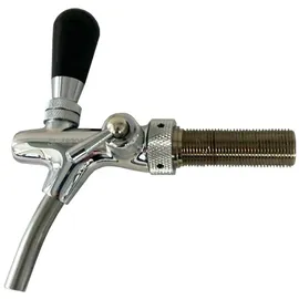 ich-zapfe Zapfhahn, Kompensatorhahn, Bierzapfhahn, Schankhahn - verchromt, Length:65 mm