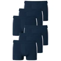 SCHIESSER Retro Boxer unifarben blau S 6er Pack