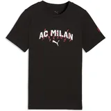 Puma Ac Milan ftblCulture Kurzarm-t-shirt - PUMA Black / PUMA White - 7-8 Jahre