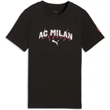 Puma Ac Milan ftblCulture Kurzarm-t-shirt - PUMA Black / PUMA White - 7-8 Jahre