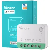 Sonoff MINIR4M Matter Wlan Smart Relais Schalter,Wifi Switch 2 Wege DIY-Modul,Smarthome Lichtschalter Unterputz kompatibel mit Apple Home,Alexa & Google Home,IFTTT,eWeLink Web,Erfordert Neutralleiter