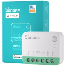 Sonoff MINIR4M Matter Wlan Smart Relais Schalter,Wifi Switch 2 Wege DIY-Modul,Smarthome Lichtschalter Unterputz kompatibel mit Apple Home,Alexa & Google Home,IFTTT,eWeLink Web,Erfordert Neutralleiter