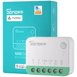 Sonoff MINIR4M Matter Wlan Smart Relais Schalter,Wifi Switch 2 Wege DIY-Modul,Smarthome Lichtschalter Unterputz kompatibel mit Apple Home,Alexa & Google Home,IFTTT,eWeLink Web,Erfordert Neutralleiter