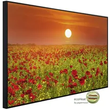 Papermoon Infrarotheizung Rotes Mohnfeld 2 (120 x 60 cm, 1.000 W)