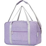 Narwey für Ryanair Handgepäck 40x20x25 Handgepäck Tasche für Flugzeug Faltbare Reisetasche Damen Weekender Damen Handgepäck Koffer 20L (Lila)