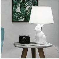 Konsimo Konsimo, - lepus Tischlampe mit Kaninchenmotiv, Weiß