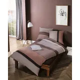 KAEPPEL Imperial Gestreift Orange/Beige 135 x 200 cm + 80 x 80 cm