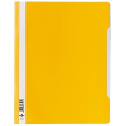 DURABLE Hefter DURABLE 2570 Sichthefter A4+ PVC Schnellhefter gelb – 50 Stück