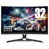 Lenovo Legion R32qc-30 31,5 Zoll QHD Gaming Monitor (0,5 ms Reaktionszeit, 60 Hz bis 180 Hz)