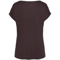 LASCANA Kurzarmshirt Damen aubergine/burgunder Gr.32/34