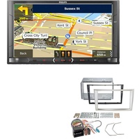 Philips 2-DIN Autoradio USB Navi Bluetooth für Opel Astra H satin stone