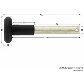 Hörmann Laufrolle mit Kugellager und Splintbohrung,