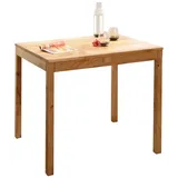 G+K Möbelvertriebs GmbH Livetastic Esstisch , Braun , Holz , Wildeiche massiv , eckig , 70x75x110 cm , Holzmöbel, Holztische, Esstische Holz, Massivholztische