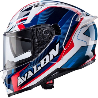 Caberg Avalon X Optic, casque intégral - Blanc/Bleu/Rouge - XL