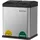 Songmics Mülleimer 30 l Silber/Schwarz