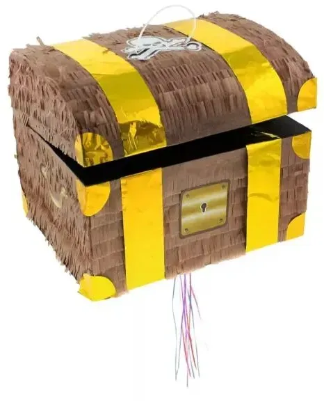 Schatztruhe Pinata - 30 x 25 x 34 cm