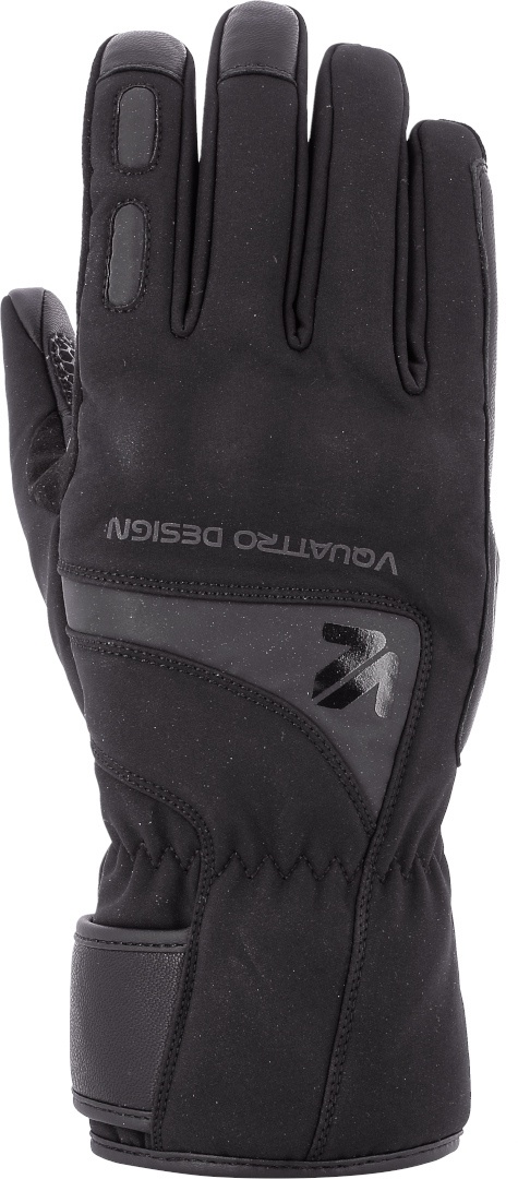 VQuattro Stelvio Motorfiets handschoenen, zwart, 3XL