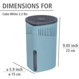 Wenko Luftentfeuchter Modell Drop 2 x 1000 g Türkis