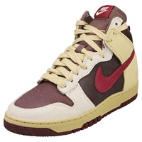 Nike Dunk High 1985 Damen Grey Burgundy Sneaker Mode - 38.5 EU