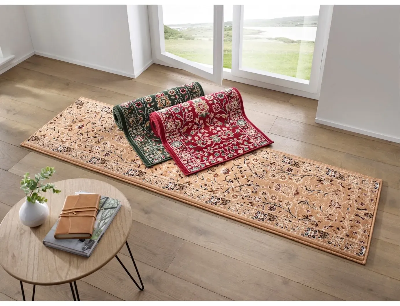 Teppich Teppiche Gr. B/L: 60 cm x 200 cm, 7 mm, 1 St., rot Esszimmerteppiche